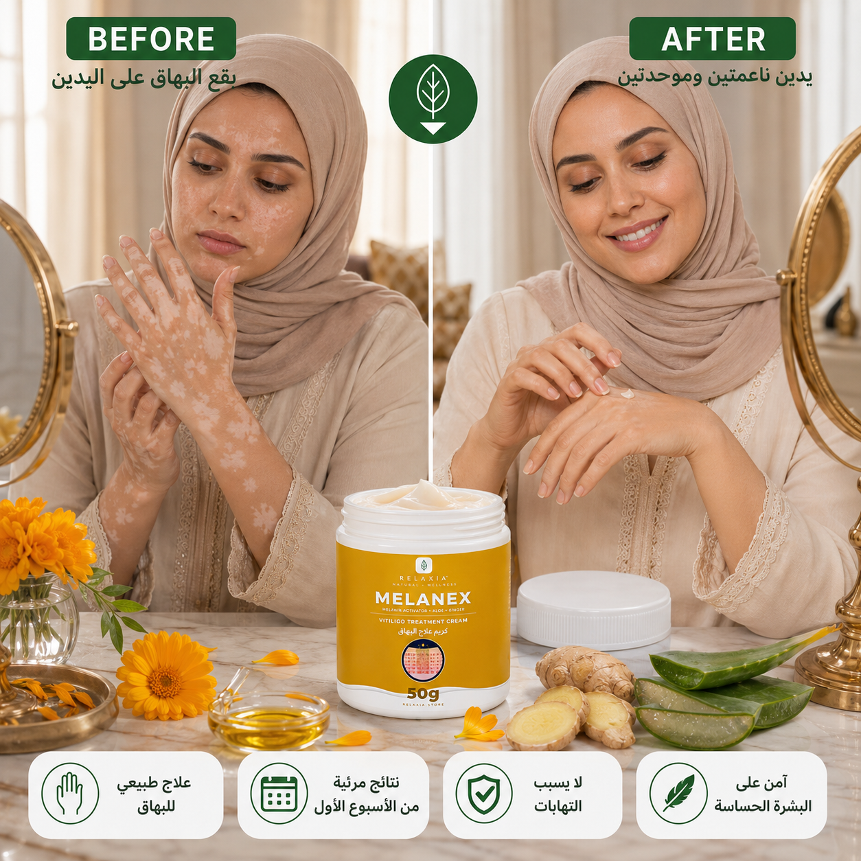 ميلانكس Before/After